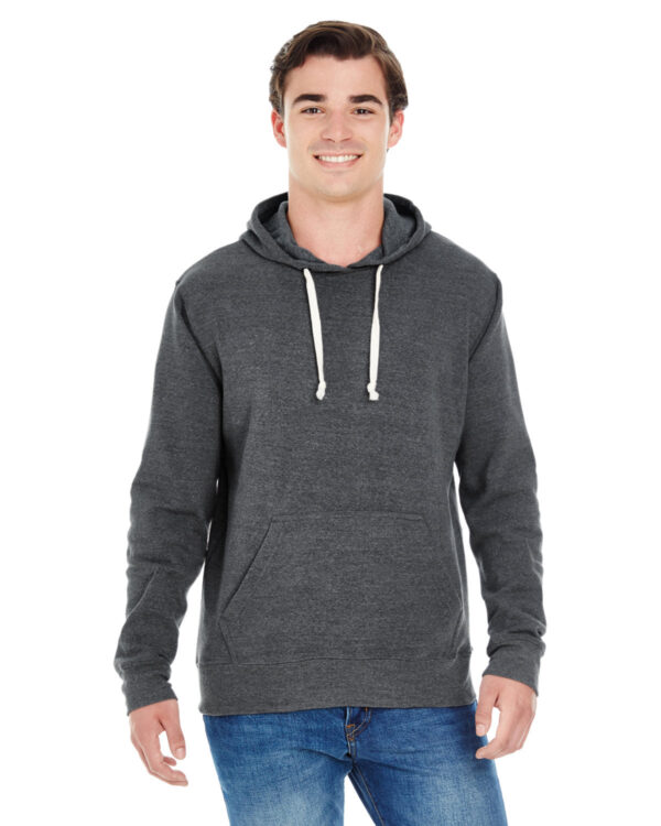 Effortless Appeal: J America Adult Triblend Pullover Fleece Hooded Sweatshirt