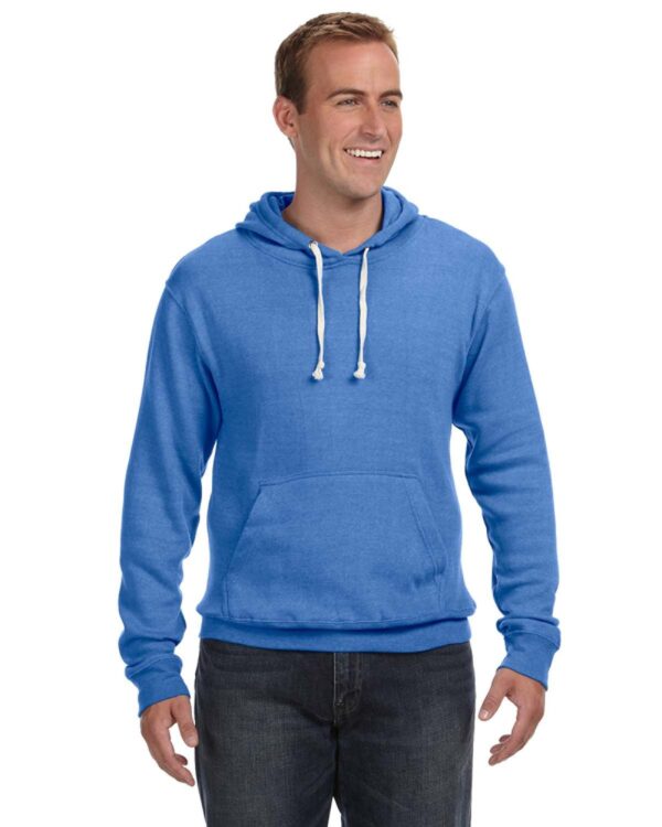 Effortless Appeal: J America Adult Triblend Pullover Fleece Hooded Sweatshirt - Image 13