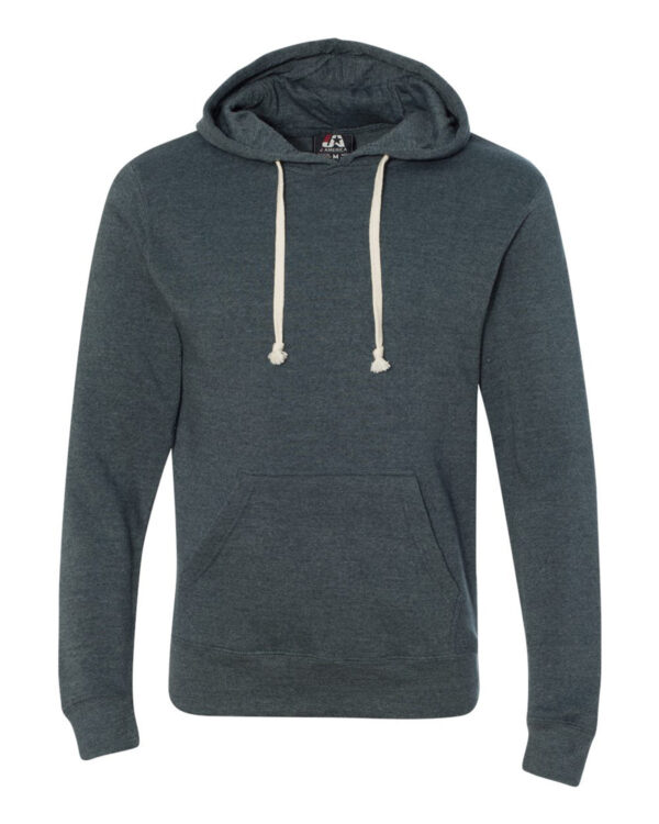 Effortless Appeal: J America Adult Triblend Pullover Fleece Hooded Sweatshirt - Image 7