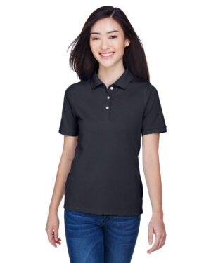 HARRITON Ladies' 5.6 oz. Easy Blend Polo Shirt: Effortless Elegance