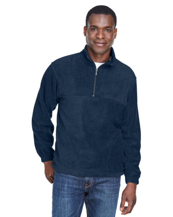 Harriton Adult 8 oz. Quarter-Zip Fleece Pullover: Cozy and Versatile Quarter-Zip Comfort. - Image 4