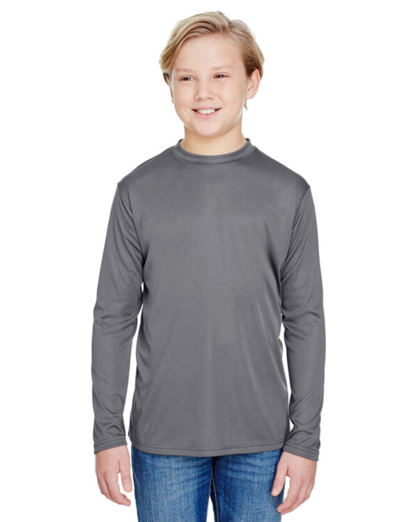 Youth Long Sleeve Cooling Performance Crew Shirt