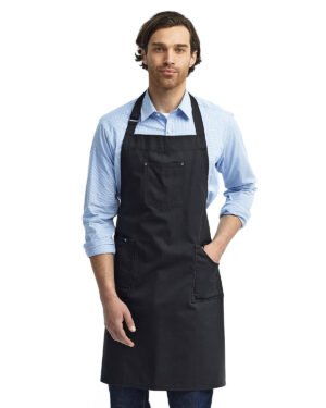 Artisan Elegance: The Unisex Cotton Chino Bib Apron from the Artisan Collection by Reprime