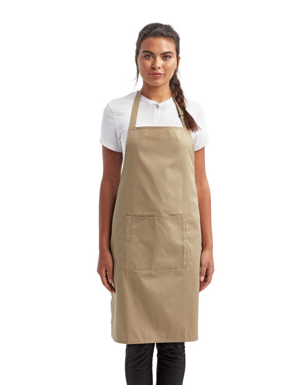 Artisan Harmony: The Unisex 'Colours' Sustainable Pocket Bib Apron from the Artisan Collection by Reprime - Image 7