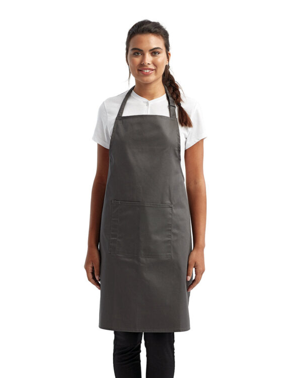 Artisan Harmony: The Unisex 'Colours' Sustainable Pocket Bib Apron from the Artisan Collection by Reprime - Image 5