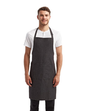 Artisan Harmony: The Unisex 'Colours' Sustainable Pocket Bib Apron from the Artisan Collection by Reprime