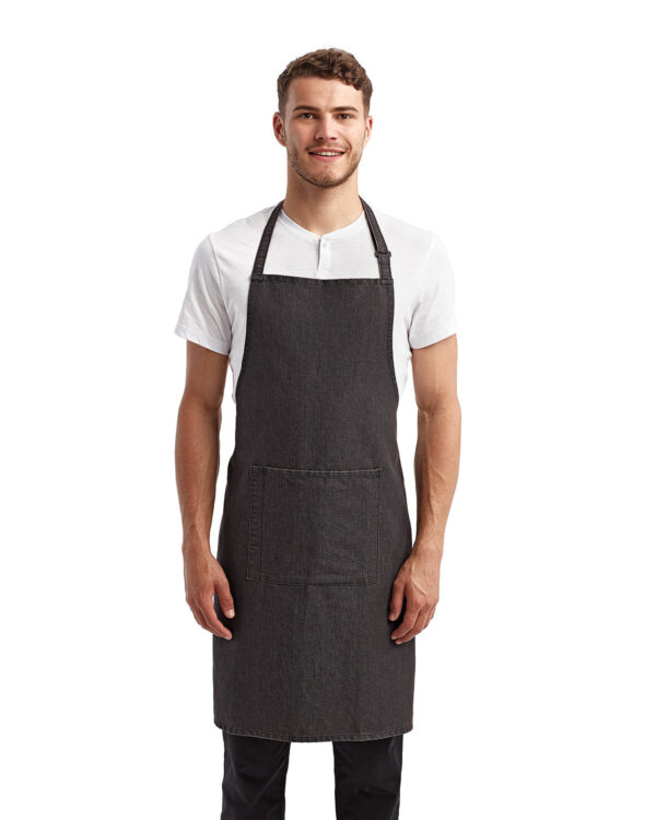 Artisan Harmony: The Unisex 'Colours' Sustainable Pocket Bib Apron from the Artisan Collection by Reprime - Image 2