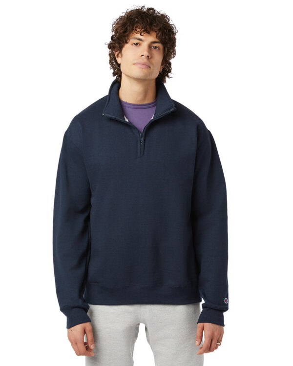 Champion Essential: The Unisex Powerblend Quarter-Zip Pullover - Image 3