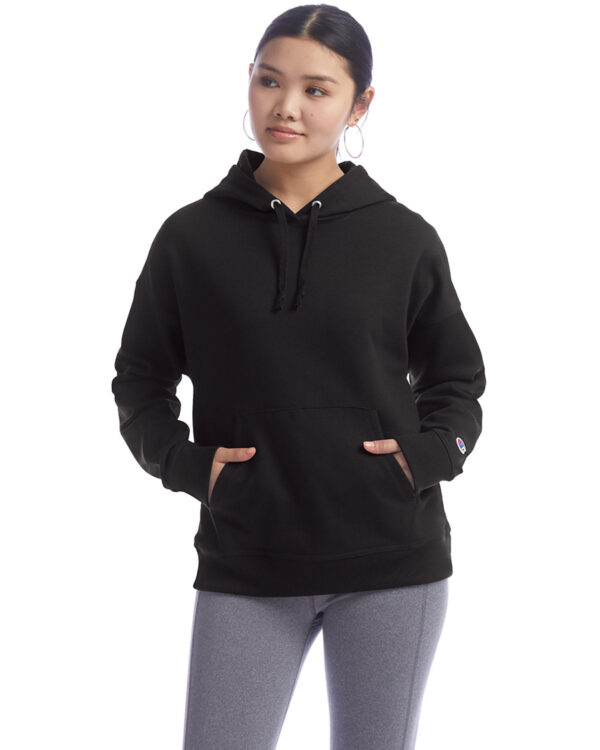 Champion Essential: The Ladies' PowerBlend Relaxed Hooded Sweatshirt