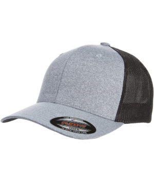 Flexfit Adult Poly MÃ©lange Stretch Mesh Cap: Fusion of Style and Comfort