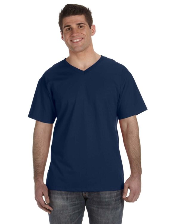 Fruit of the Loom Adult HD Cottonâ„¢ V-Neck T-Shirt: Classic Comfort with a Stylish Twist - Image 3