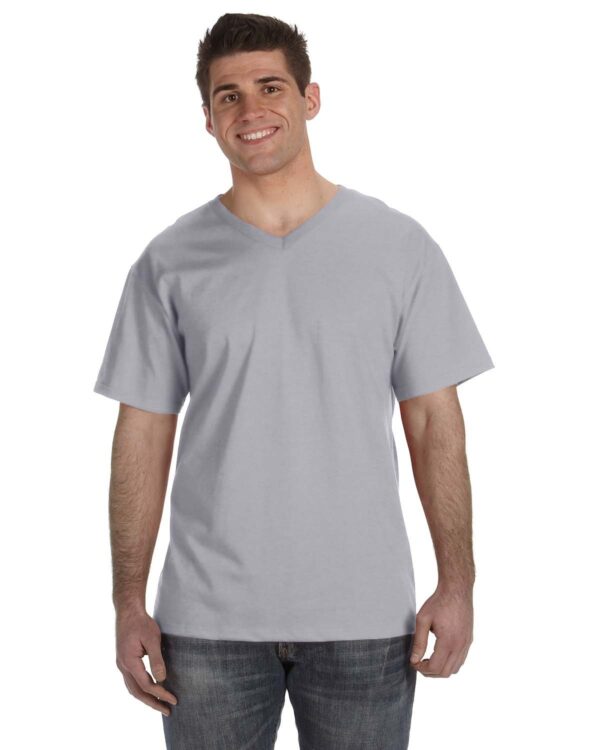 Fruit of the Loom Adult HD Cottonâ„¢ V-Neck T-Shirt: Classic Comfort with a Stylish Twist