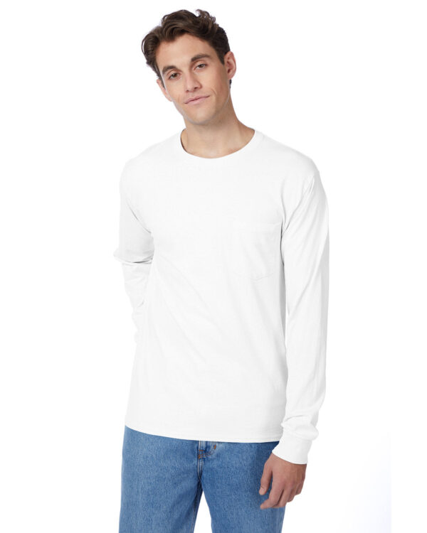 THE-AUTHENTIC-COMFORT-WITH-ADDED-CONVENIENCE-HANES-MENS-AUTHENTIC-T-LONG-SLEEVE-POCKET-T-SHIRT