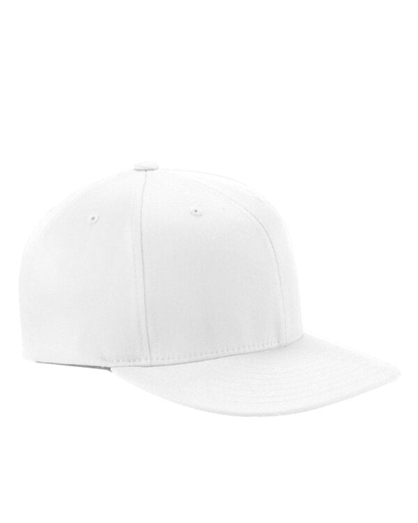 Flexfit Adult Wooly Twill Pro Baseball On-Field Shape Cap: Flat Bill Excellence - Image 4