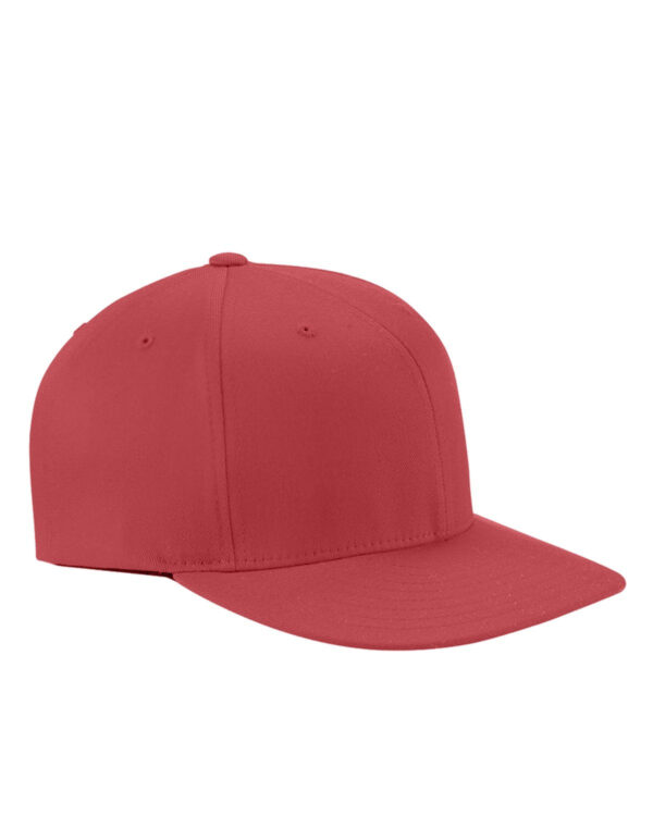 Flexfit Adult Wooly Twill Pro Baseball On-Field Shape Cap: Flat Bill Excellence - Image 3