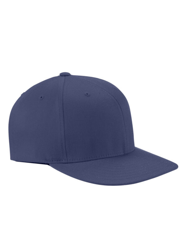 Flexfit Adult Wooly Twill Pro Baseball On-Field Shape Cap: Flat Bill Excellence - Image 2