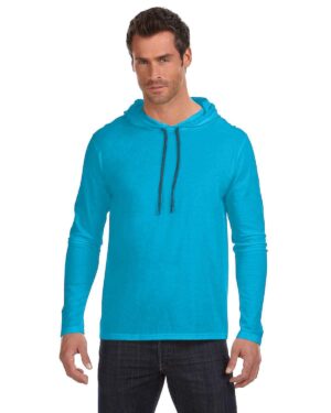 Gildan Adult Lightweight Long-Sleeve Hooded T-Shirt 987AN