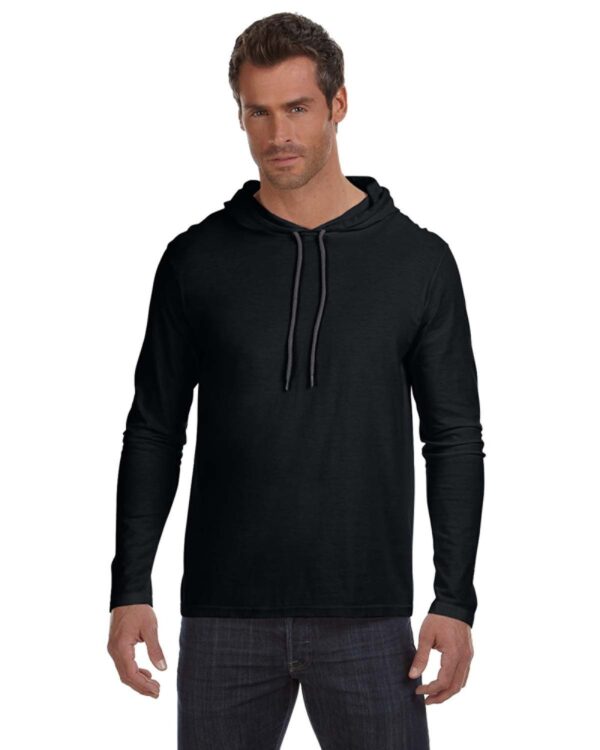 Gildan Adult Lightweight Long-Sleeve Hooded T-Shirt 987AN - Image 3