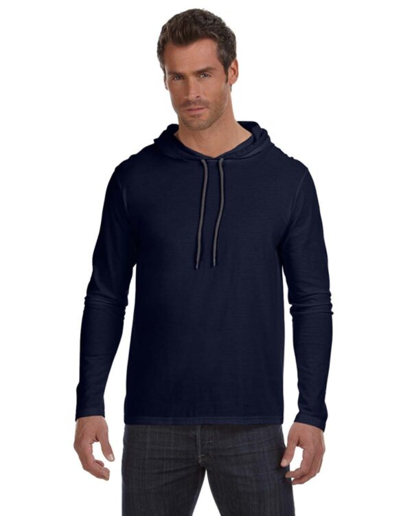 Gildan Adult Lightweight Long-Sleeve Hooded T-Shirt 987AN - Image 5