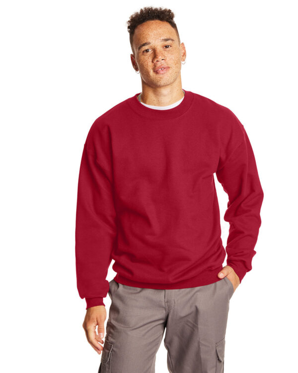 THE-ULTIMATE-COMFORT-HANES-ADULT-ULTIMATE-COTTONÃ‚Â®-90-10-FLEECE-CREW-EMBRACE-COZY-STYLE