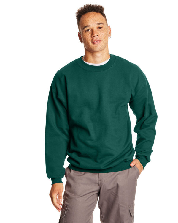 THE-ULTIMATE-COMFORT-HANES-ADULT-ULTIMATE-COTTONÃ‚Â®-90-10-FLEECE-CREW-EMBRACE-COZY-STYLE