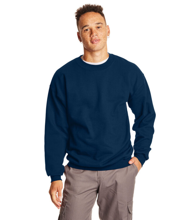 THE-ULTIMATE-COMFORT-HANES-ADULT-ULTIMATE-COTTONÃ‚Â®-90-10-FLEECE-CREW-EMBRACE-COZY-STYLE