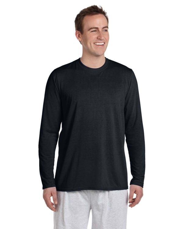 Gildan Adult PerformanceÂ® Adult 5 oz. Long-Sleeve T-Shirt G424 - Image 4