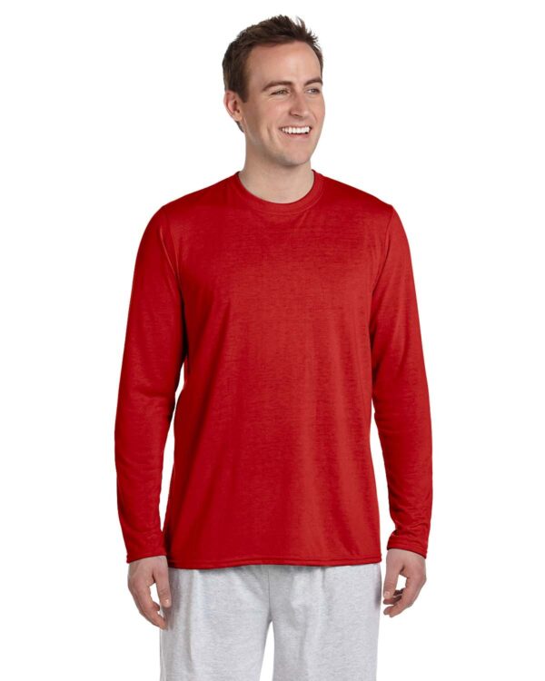 Gildan Adult PerformanceÂ® Adult 5 oz. Long-Sleeve T-Shirt G424 - Image 5