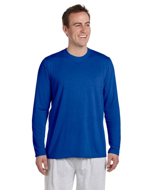 Gildan Adult PerformanceÂ® Adult 5 oz. Long-Sleeve T-Shirt G424 - Image 6