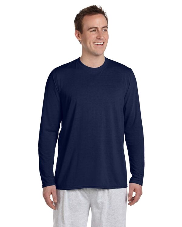 Gildan Adult PerformanceÂ® Adult 5 oz. Long-Sleeve T-Shirt G424 - Image 7