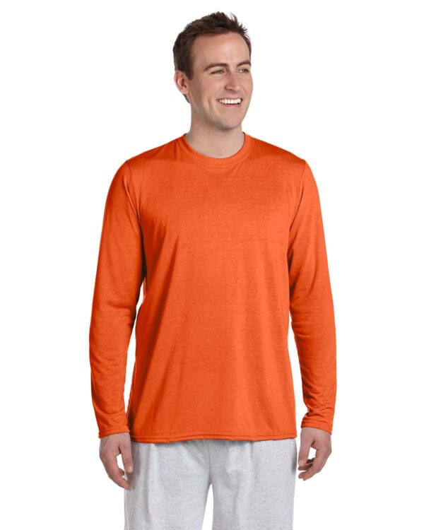 Gildan Adult PerformanceÂ® Adult 5 oz. Long-Sleeve T-Shirt G424 - Image 8