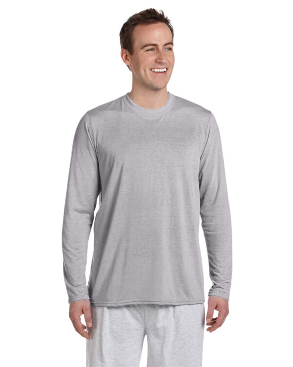 Gildan Adult PerformanceÂ® Adult 5 oz. Long-Sleeve T-Shirt G424 - Image 10