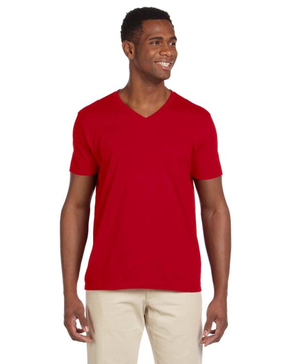 GILDAN-ADULT-SOFTSTYLEÂ®-V-NECK-T-SHIRT-STYLISH-COMFORT