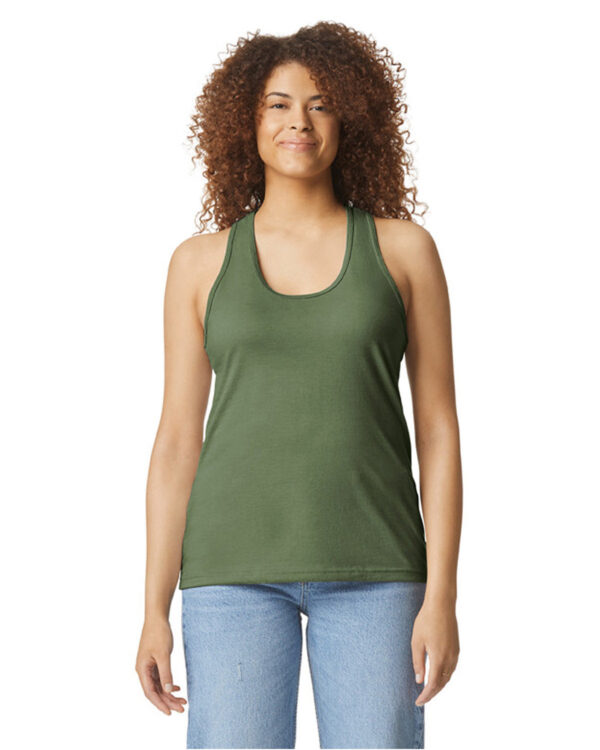 Gildan Ladies' Softstyle CVC Racerback Tank G672L - Image 3