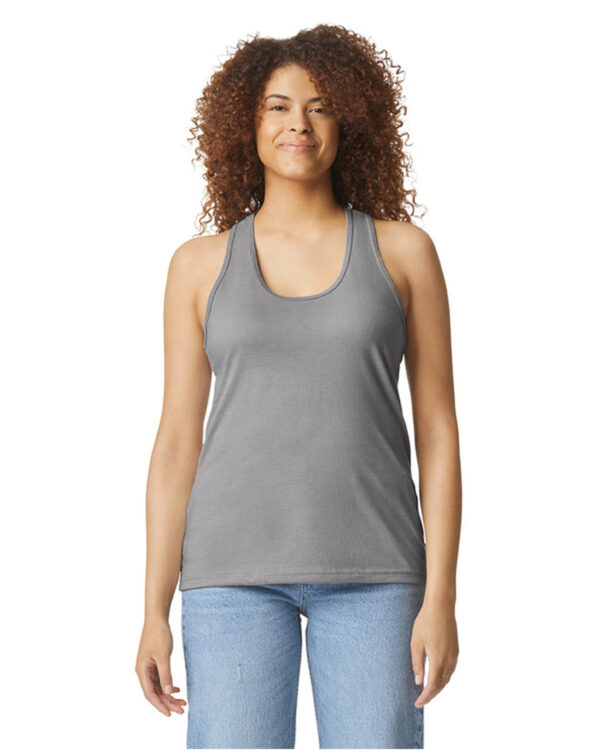 Gildan Ladies' Softstyle CVC Racerback Tank G672L - Image 4