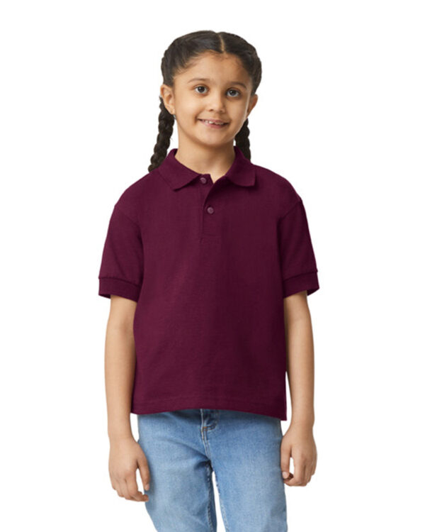 Gildan Youth 6 oz., 50/50 Jersey Polo Shirt G880B - Image 11