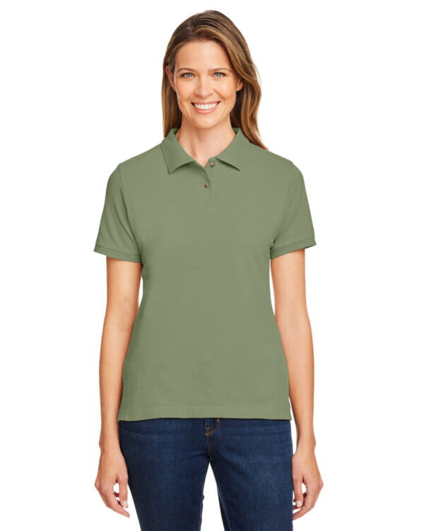 HARRITON Ladies' Ringspun Cotton PiquÃ© Polo Shirt: 6 oz. Short-Sleeve Elegance - Image 6