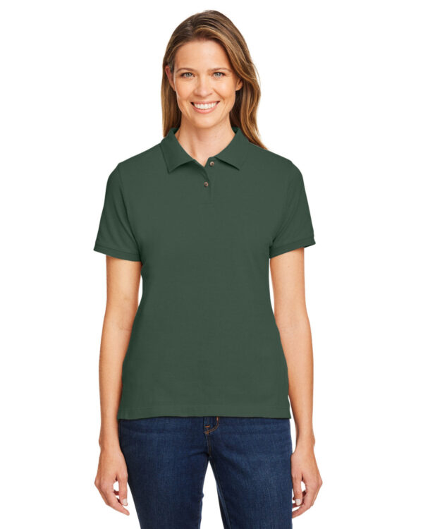 HARRITON Ladies' Ringspun Cotton PiquÃ© Polo Shirt: 6 oz. Short-Sleeve Elegance - Image 5