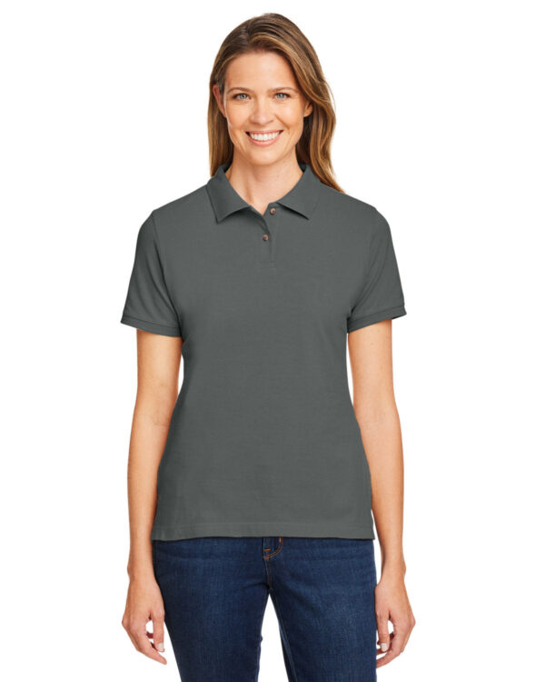 HARRITON Ladies' Ringspun Cotton PiquÃ© Polo Shirt: 6 oz. Short-Sleeve Elegance - Image 4