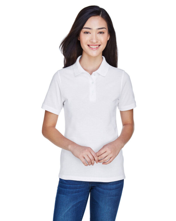 HARRITON Ladies' 5.6 oz. Easy Blend Polo Shirt: Effortless Elegance - Image 14