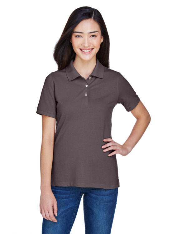 HARRITON Ladies' 5.6 oz. Easy Blend Polo Shirt: Effortless Elegance - Image 7