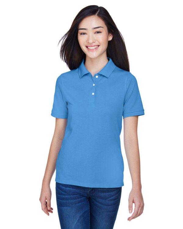 HARRITON Ladies' 5.6 oz. Easy Blend Polo Shirt: Effortless Elegance - Image 12