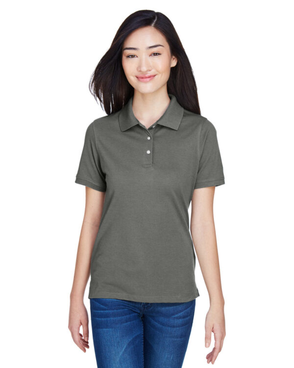 HARRITON Ladies' 5.6 oz. Easy Blend Polo Shirt: Effortless Elegance - Image 5