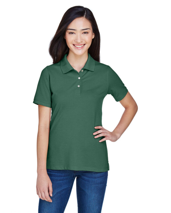 HARRITON Ladies' 5.6 oz. Easy Blend Polo Shirt: Effortless Elegance - Image 9