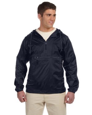 Harriton Adult Packable Nylon Jacket: Compact Protection for All Weather.