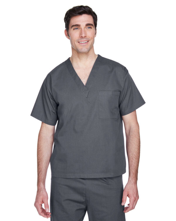 Harriton Adult Restore 4.9 oz. Scrub Top: Comfortable and Functional Medical Attire. - Image 4