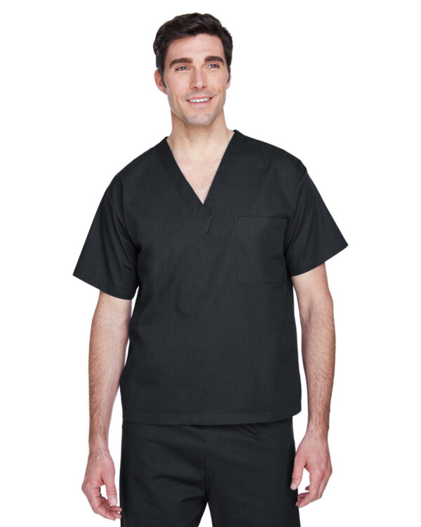 Harriton Adult Restore 4.9 oz. Scrub Top: Comfortable and Functional Medical Attire. - Image 2