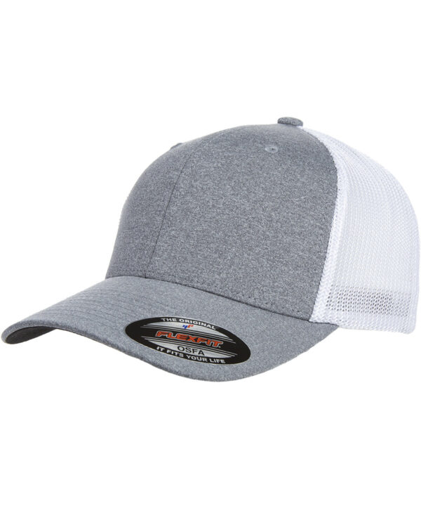 Flexfit Adult Poly MÃ©lange Stretch Mesh Cap: Fusion of Style and Comfort - Image 5