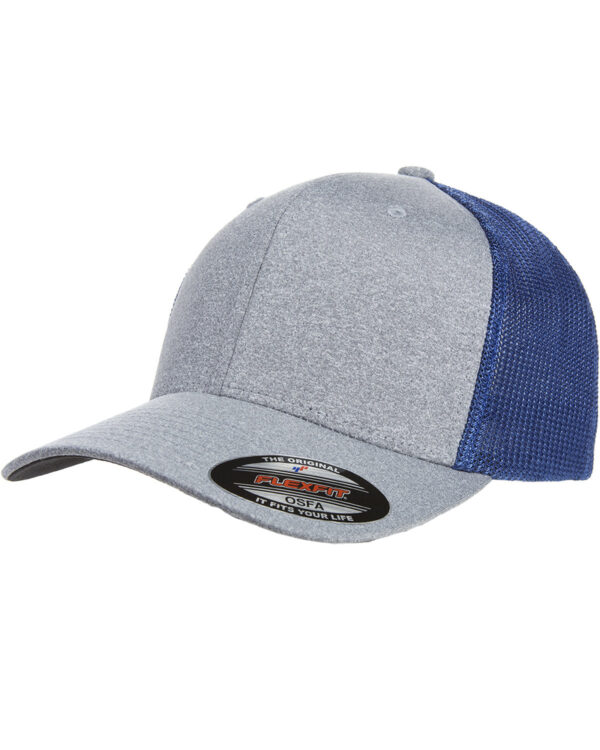 Flexfit Adult Poly MÃ©lange Stretch Mesh Cap: Fusion of Style and Comfort - Image 4